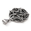 304 Stainless Steel Pendants STAS-A083-18AS-3
