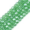 Electroplate Transparent Glass Beads Strands EGLA-A035-T3mm-A21-1