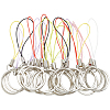 40Pcs 8 Colors Nylon Cord with Zinc Alloy sleeve Mobile Straps FIND-GF0008-37-6