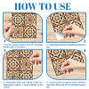 6Pcs PVC Waterproof Decorative Stickers DIY-WH0657-035-6