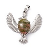 Natural Unakite Pendants G-P484-05P-07-2