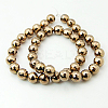 Non-magnetic Synthetic Hematite Beads Strands G-G092-12mm-2