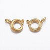 Ion Plating(IP) 304 Stainless Steel Spring Ring Clasps X-STAS-P163-16G-2