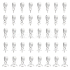 40Pcs 5 Style 304 Stainless Steel Cup Pearl Peg Bails Pin Pendants STAS-UN0055-01-1