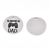 Non-Tarnish 201 Stainless Steel Pendants STAS-T064-38P-5-1