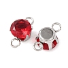 304 Stainless Steel Micro Pave Cubic Zirconia Connector Charms X-STAS-H240-50P-03-2