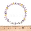 Platinum Tone Brass Micro Pave Cubic Zirconia Tennis Bracelets BJEW-B160-13P-6