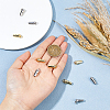 12Pcs 2 Colors Brass Pendants KK-HS0001-45-3