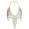 Alloy Full Crystal Rhinestone Mesh Tassel Chest Sexy Body Chains for Bikini FS-WG2AAFB-02-3