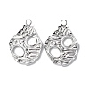 Non-Tarnish 304 Stainless Steel Pendants STAS-C066-11P-2
