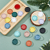 20Pcs 10 Colors Alloy Cell Phone Flat Round Holder Stand FIND-DC0004-77-4