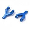 Spray Painted Alloy  2-Loop Link Pendants PALLOY-T075-48Y-RS-3