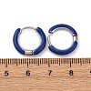 Two Tone 304 Stainless Steel Chunky Huggie Hoop Earrings with Enamel for Women EJEW-C043-11-12P-3