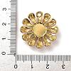 Dyed Natural Lapis Lazuli Flower Pendants STAS-R009-05G-02-3