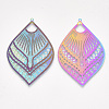 Ion Plating(IP) 304 Stainless Steel Filigree Big Pendants X-STAS-S108-35-2