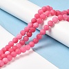 Natural Dyed White Jade Beads Strands G-M402-B01-04-2