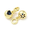 Brass with Cubic Zirconia Pendants FIND-Z023-20A-2