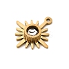 Ion Plating(IP) 316 Surgical Stainless Steel Charms STAS-L265-19G-2