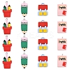 16Pcs 4 Styles Stationery Theme Resin Pendants RESI-FS0001-89-1