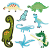AHADERMAKER 40Pcs 8 Style Dinosaur Computerized Embroidery Cloth Iron on/Sew on Patches DIY-GA0005-45-7