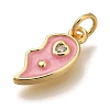 Rack Plating Brass Micro Pave Cubic Zirconia Pendants KK-I720-71G-02B-2