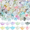480Pcs 12 Colors Acrylic Bead Caps OACR-SC0002-31-1