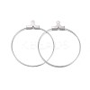 Tarnish Resistant 316 Surgical Stainless Steel Hoop Earring Findings LS-X-STAS-P238-09P-03-1