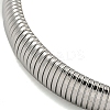 Non-Tarnish 304 Stainless Steel Spring Bangles for Women Men BJEW-U003-02A-P-3