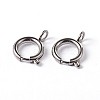 Tarnish Resistant 304 Stainless Steel Smooth Surface Spring Ring Clasps X-STAS-D149-04-1