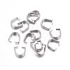 Tarnish Resistant 304 Stainless Steel Snap on Bails STAS-F117-15P-3x8mm-1