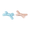 Spray Painted Textured Opaque Acrylic Beads OACR-N160-17-2