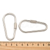 Non-Tarnish 304 Stainless Steel Screw Carabiner Lock Charms LS-STAS-C092-09A-P-3