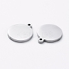 304 Stainless Steel Stamping Blank Tag Charms STAS-G215-10-P02-2