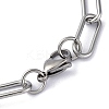 Tarnish Resistant 304 Stainless Steel Paperclip Chains STAS-I146-01P-5