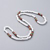 Three Loops Stretch Wrap Bracelets BJEW-JB05018-5