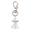 Angel Glass Pendant Decorations HJEW-JM02782-2