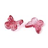 Transparent Spray Painted Glass Charms X-GLAA-T016-22F-2