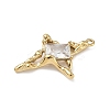 304 Stainless Steel Pave Cubic Zirconia Pendants STAS-U054-03G-2
