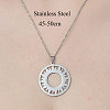 Non-Tarnish 201 Stainless Steel Hollow Sun Pendant Necklace NJEW-OY002-28-3