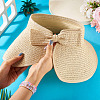 1Pc Women Straw Floppy Wide Brim Sun Hat AJEW-TA0002-59A-6