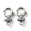 925 Thailand Sterling Silver Lobster Claw Clasp Rhinestone Settings STER-D003-05A-AS-1