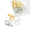 12Pcs 3 ColorS Brass Screw On Clip-on Earring Findings KK-FS0001-32-3