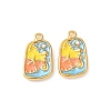 304 Stainless Steel Enamel Sea Horse Pendants STAS-I346-05G-07-1