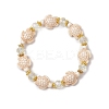 3Pcs 3 Styles Synthetic Turquoise Beads Stretch Bracelets BJEW-JB11574-3