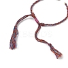 Braided Cotton Cord Bracelet Making MAK-L043-02G-18-3