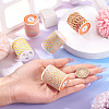 5 Rolls 5 Colors 4-Ply Polycotton Cord with Metallic Thread OCOR-TA0003-07-5