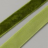 50 Yards Polyester Single Face Velvet Ribbon OCOR-WH0082-161C-1