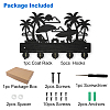 Wood & Iron Wall Mounted Hangers HJEW-WH0055-063-3
