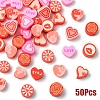 10 Styles Handmade Polymer Clay Beads CLAY-YW0002-17A-1