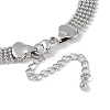 Brass Hollow Ball Chain Bracelets BJEW-H609-02P-3